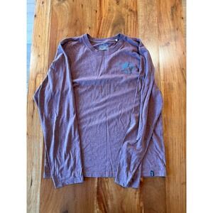 Prana Men's Brown Mountain Graphic Long Sleeve T Shirt Size L
